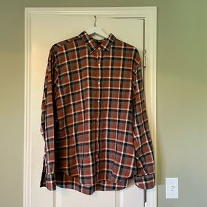 Men’s XL slim fit flannel button up